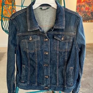 L.L. Bean Indigo Denim Jacket Vintage New Without Tags Size LP